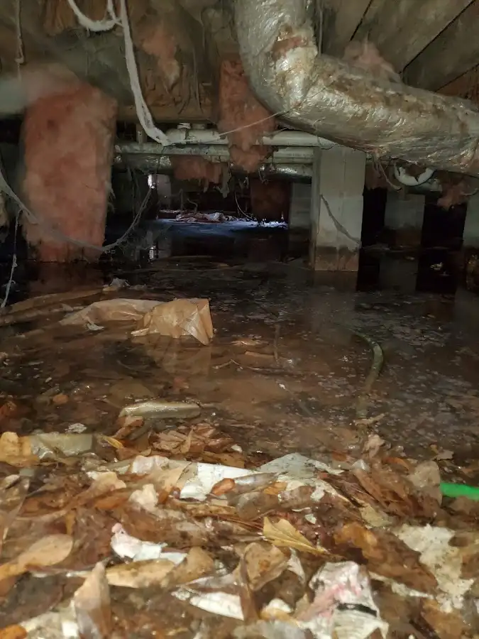 Crawl space flood assessment for Commercial Water Damage Restoration in Duluth